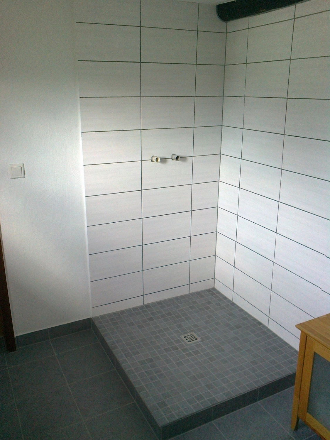 D.Förster - Innenarchitektur - Weiterer Dachschrägenbereich mit vorbereiteter Lattung als Unterbau für die spätere Beplankung.
